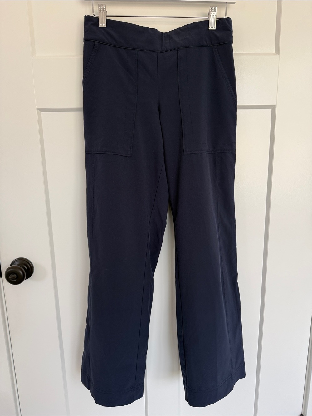 Athleta Wide-Leg Pull-On Pants in Navy